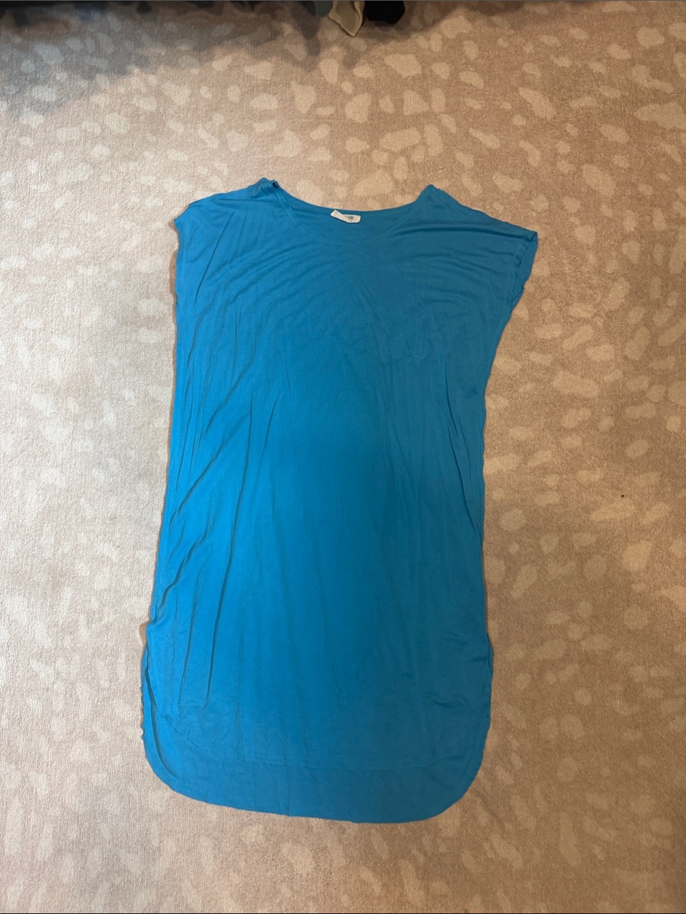 Double Zero Teal Blue Cap Sleeve Tunic